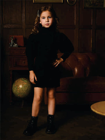 TURTLE NECK F.K DRESS VTM07-010