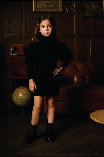 TURTLE NECK F.K DRESS VTM07-010