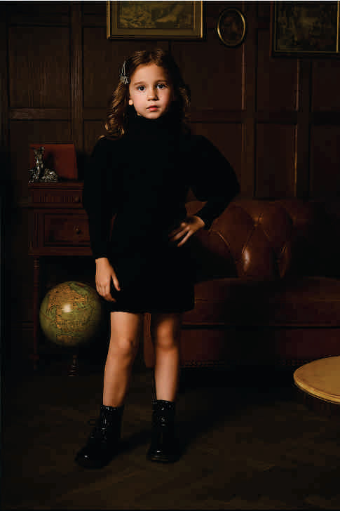 TURTLE NECK F.K DRESS VTM07-010