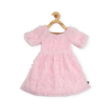 EMBROIDERED NET DRESS VTM07-017