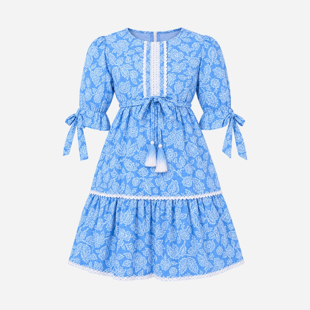 VITAMINS INDIGI FLORAL CUT N SEW DRESS