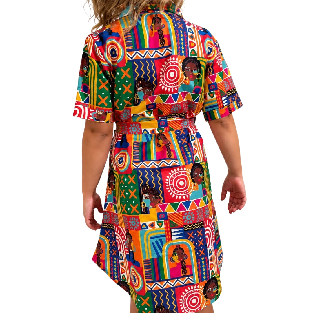 VITAMINS CHARACTER PRINT DRESS