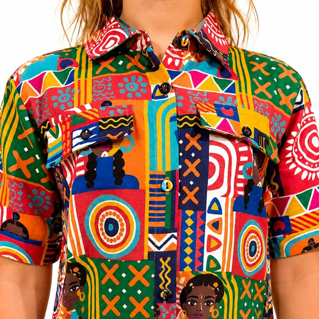 VITAMINS CHARACTER PRINT DRESS
