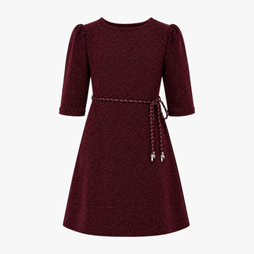 VITAMINS KNIT LUREX SHEATH DRESS