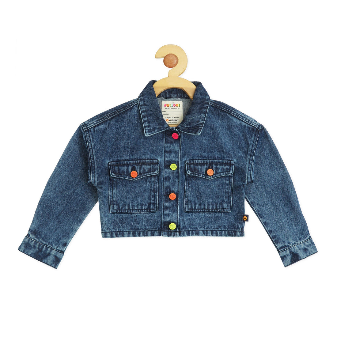 PRINTED DENIM JACKET VTM12-051 DX-BLUE