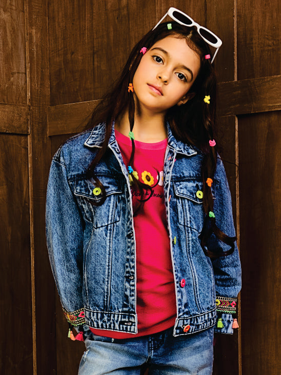 DENIM JACKET VTM12-11199 BLUE