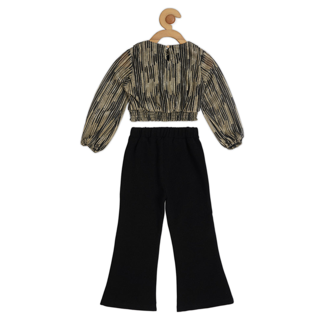 GOLD PLEATED EMSEMBLE VTM19-069 BLACK