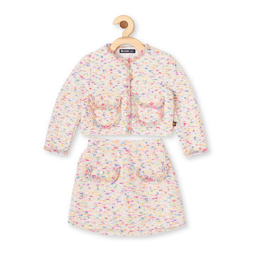 NEON TEXTURED TWEET ENSEMBLE VTM19-080 OFF-WHITE