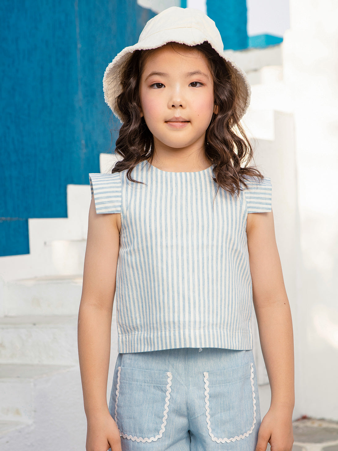 VITAMINS-STRIPE-CORD SET-TOP