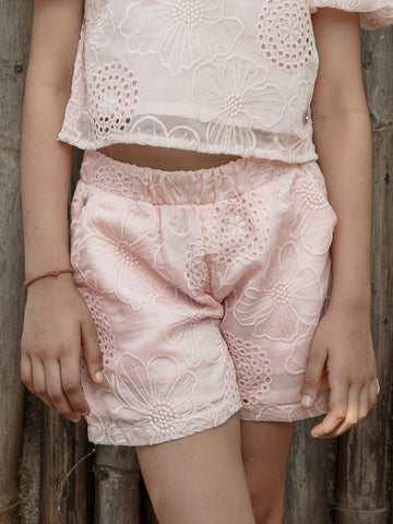 VITAMINS SELF FLORAL EMBROIDERED CORD SET BOTTOM