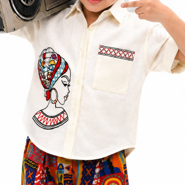 VITAMINS CHARACTER PRINT MATCHING TOP