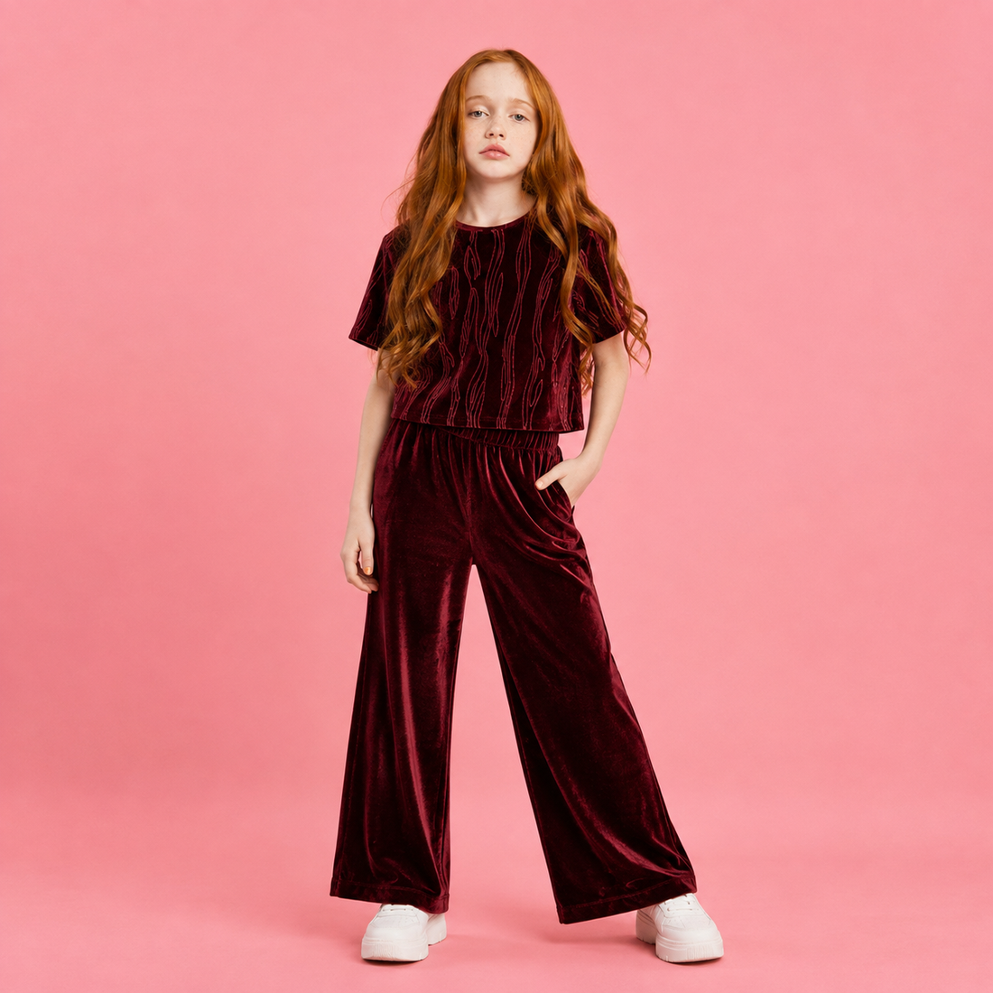 VITAMINS LUREX KNIT SOLID MATCHING BOTTOM